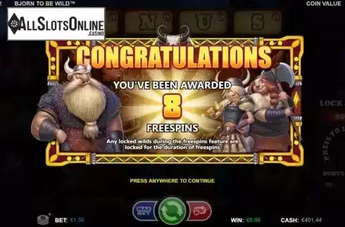 Free Spins 1. Bjorn to be Wild from Games Inc