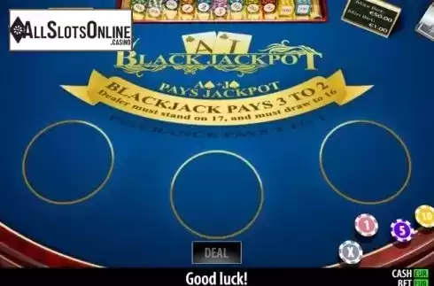 Game screen. BlackJackpot Pro (World Match) from World Match