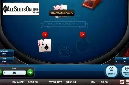 Game Screen 2. Blackjack Switch (Red Rake) from Red Rake