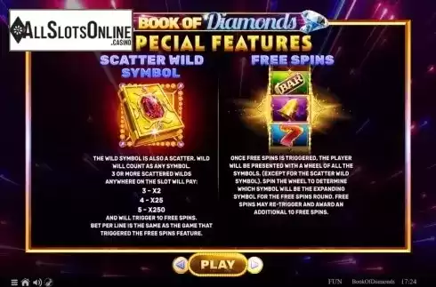 Features 2. Book of Diamonds from Spinomenal