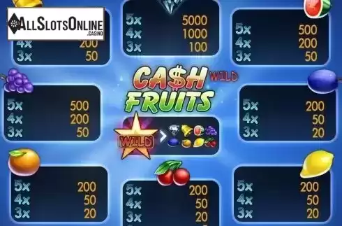 Screen2. Cash Fruits Wild from Merkur