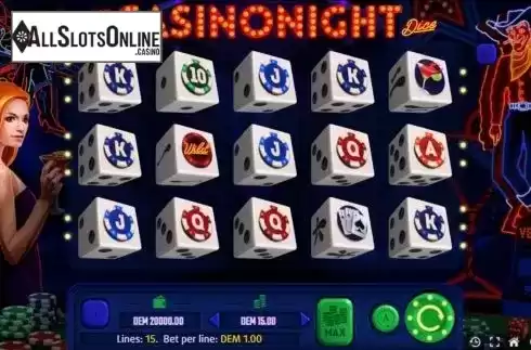 Reel Screen. Casinonight Dice from Mancala Gaming