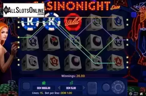 Win screen 2. Casinonight Dice from Mancala Gaming