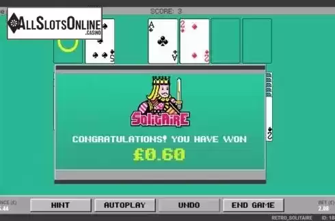 Rules screen. Casino Solitaire from gamevy