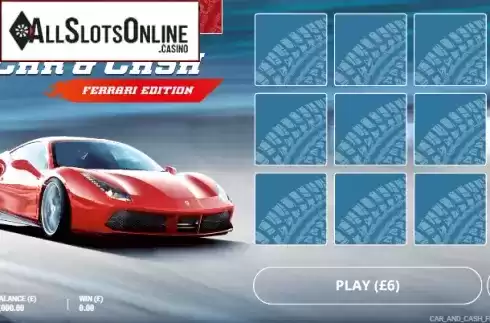 Game screen. Car & Cash - Ferrari from gamevy