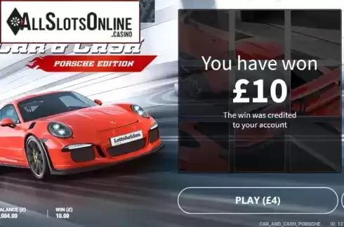 Win screen 2. Car & Cash - Porsche from gamevy