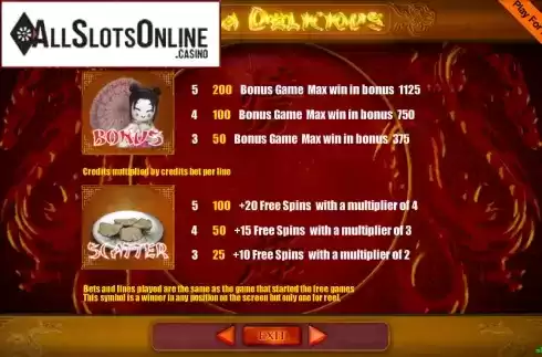 Screen6. ChinaDelicious (9) from Portomaso Gaming