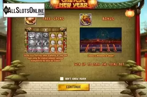 Game features. Chinese New Year (Play'n Go) from Play'n Go