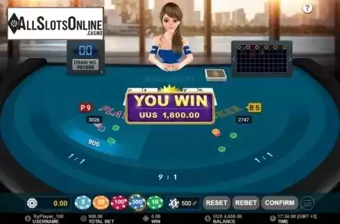 Win screen. Classic Baccarat (GamePlay) from GamePlay