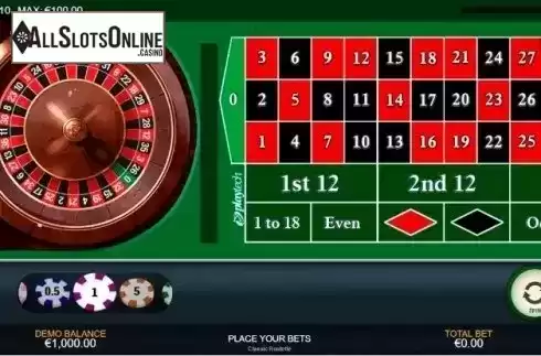 Geme Screen 2. Classic Roulette (Playtech) from Playtech