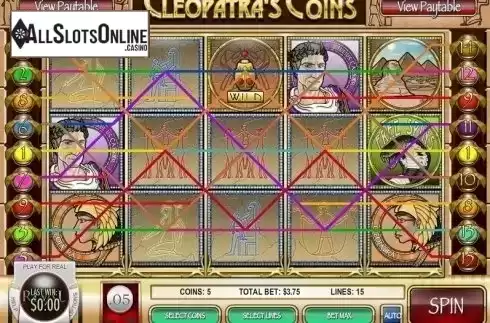 Screen3. Cleopatra's Coins from Rival Gaming