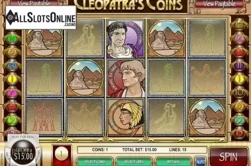 Screen4. Cleopatra's Coins from Rival Gaming