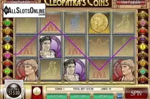 Screen5. Cleopatra's Coins from Rival Gaming