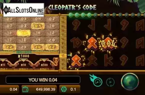 Win screen 3. Code Cleopatra's from Manna Play