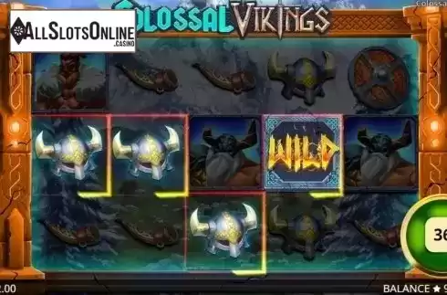 Win Screen 1. Colossal Vikings from Booming Games