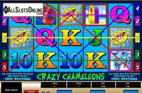 Screen4. Crazy Chameleons from Microgaming