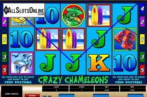 Screen6. Crazy Chameleons from Microgaming