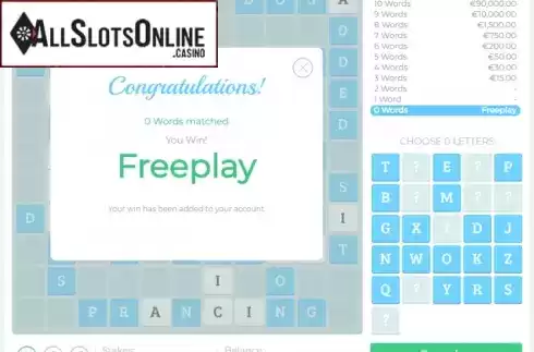 Win Screen 2. Crossword Riches from Gluck Games