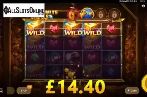 Win Screen 3. Dynamite Riches from Red Tiger