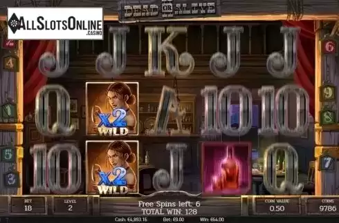 Free spins screen 1. Dead or Alive 2 from NetEnt