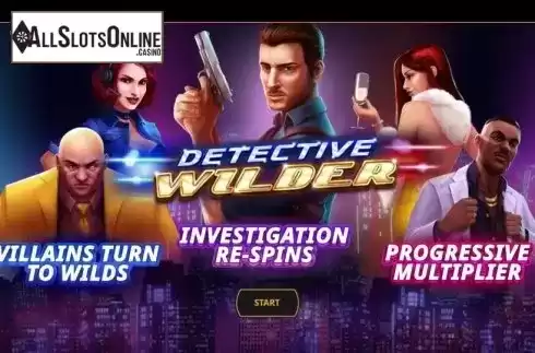 Start Screen. Detective Wilder from Cayetano Gaming
