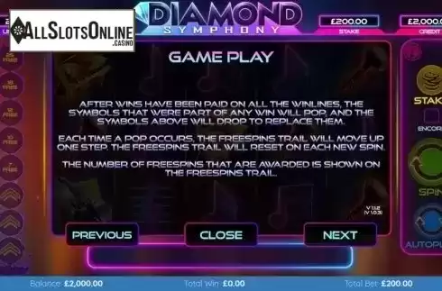 Features 1. Diamond Symphony from Bulletproof Games