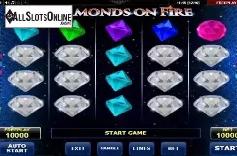 Screen5. Diamonds On Fire from Amatic Industries