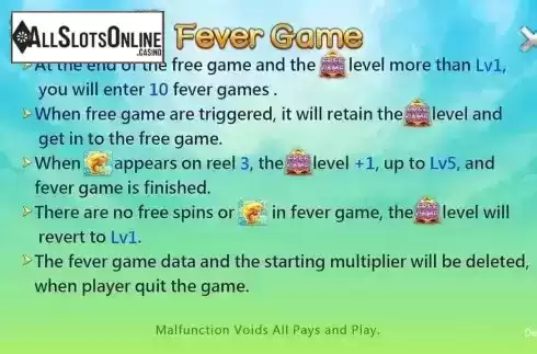 Fever Game screen