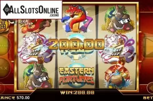 Win Screen. Eastern Fortunes from Magma