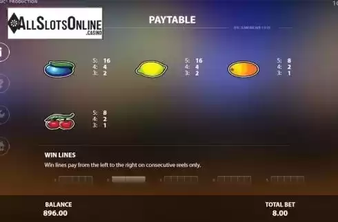 Paytable 5
