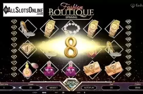 Win screen 1. Fashion Boutique from BetConstruct