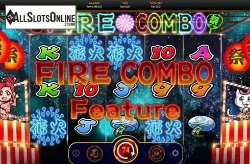 Fire Combo Feature Win Screen