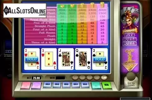 Game Screen 2. Five Joker Poker from Novomatic