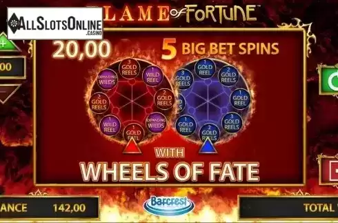 Screen 3. Flame of Fortune from Barcrest