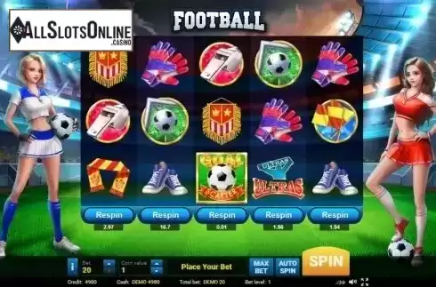 Reel screen. Football (Evoplay) from Evoplay Entertainment