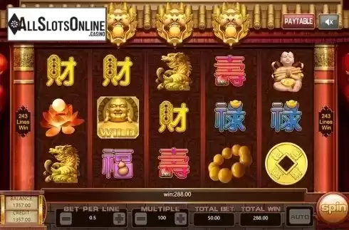 Game workflow 2. Fortune Maitreya from Aiwin Games