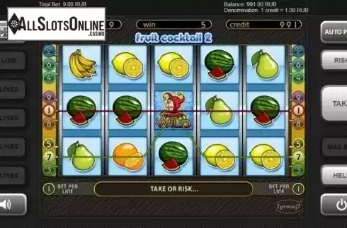 Win Screen. Fruit Cocktail 2 from Igrosoft