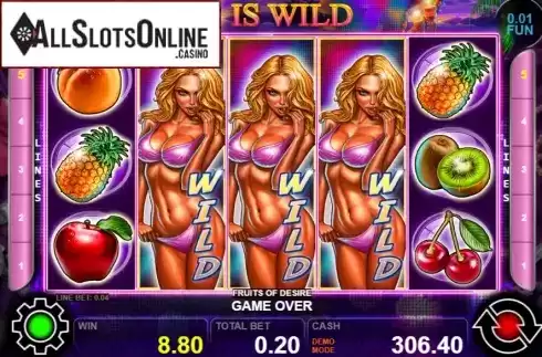 Win screen 2. Fruits Of Desire from Casino Technology