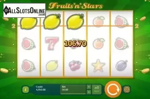 Screen 4. Fruits and Stars (Playson) from Playson