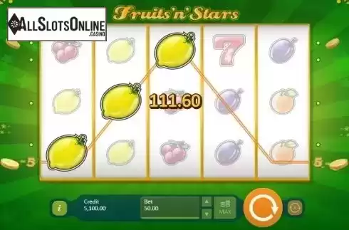 Screen 5. Fruits and Stars (Playson) from Playson