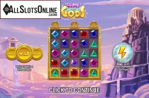 Game features. Gems of the Gods from Push Gaming