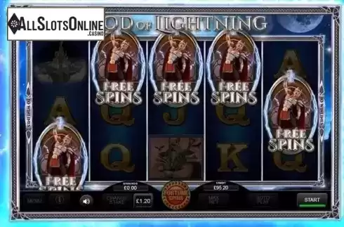 Screen 2. God of Lightning (Inspired Gaming) from Inspired Gaming