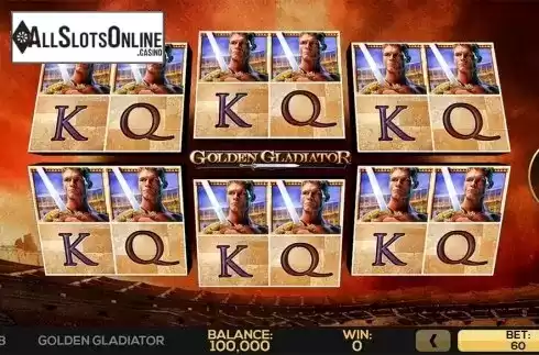 Reels screen. Golden Gladiator from High 5 Games
