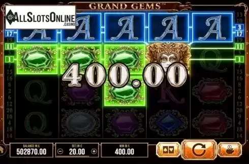 Win Screen. Grand Gems (SYNOT) from SYNOT