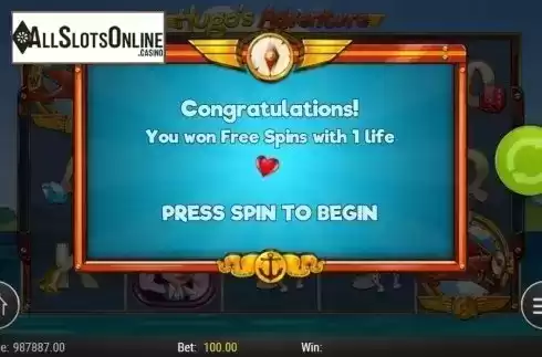 Free Spins 1. Hugo's Adventure from Play'n Go