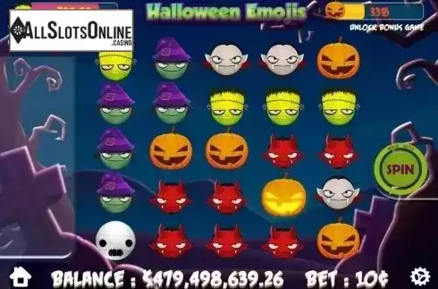 Reel Screen. Halloween Emojis from Mobilots