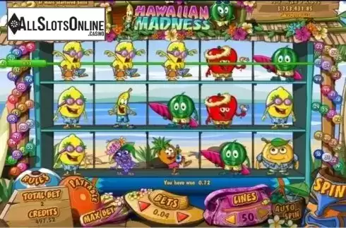 Win Screen 2. Hawaiian Madness from Bwin.Party