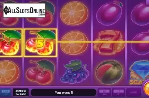 Win screen 1. Hot Fruits Wheel from InBet Games