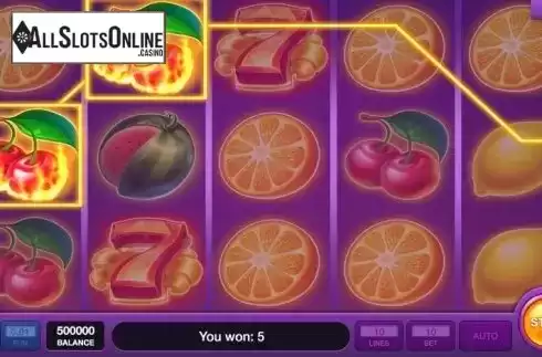 Win screen 3. Hot Fruits Wheel from InBet Games