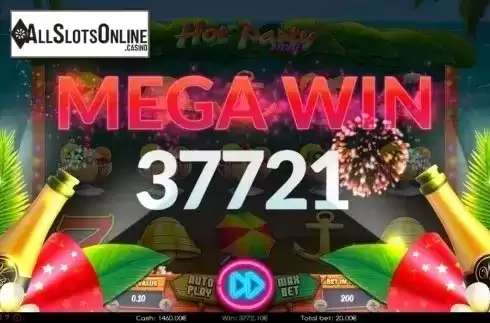 Mega win. Hot Party Deluxe from Wazdan